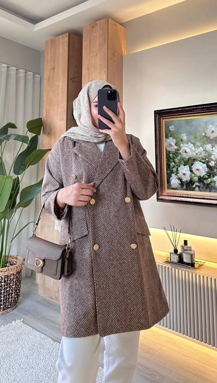 Çizgi Desen Kaban