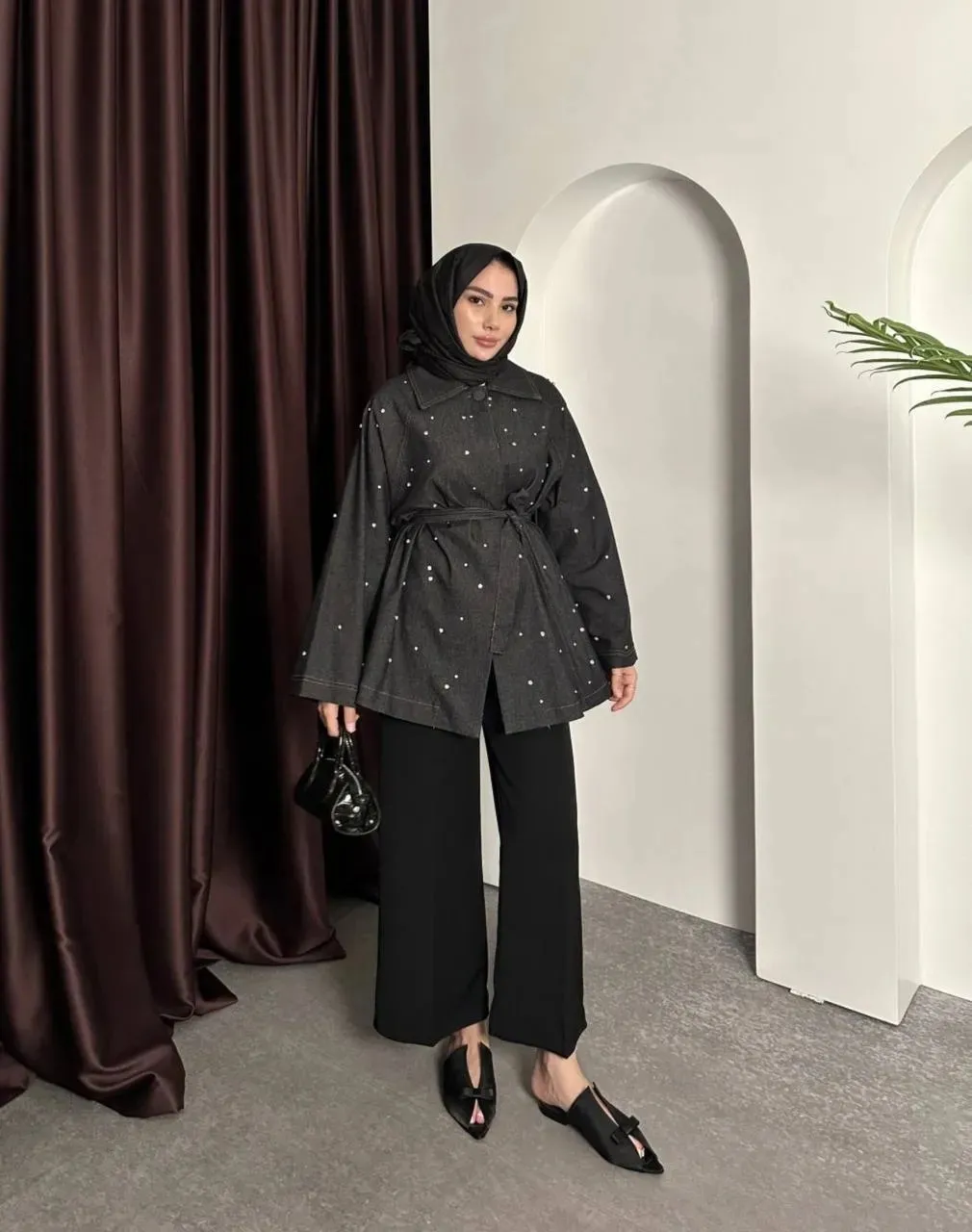 Taşlı Denim Ceket
